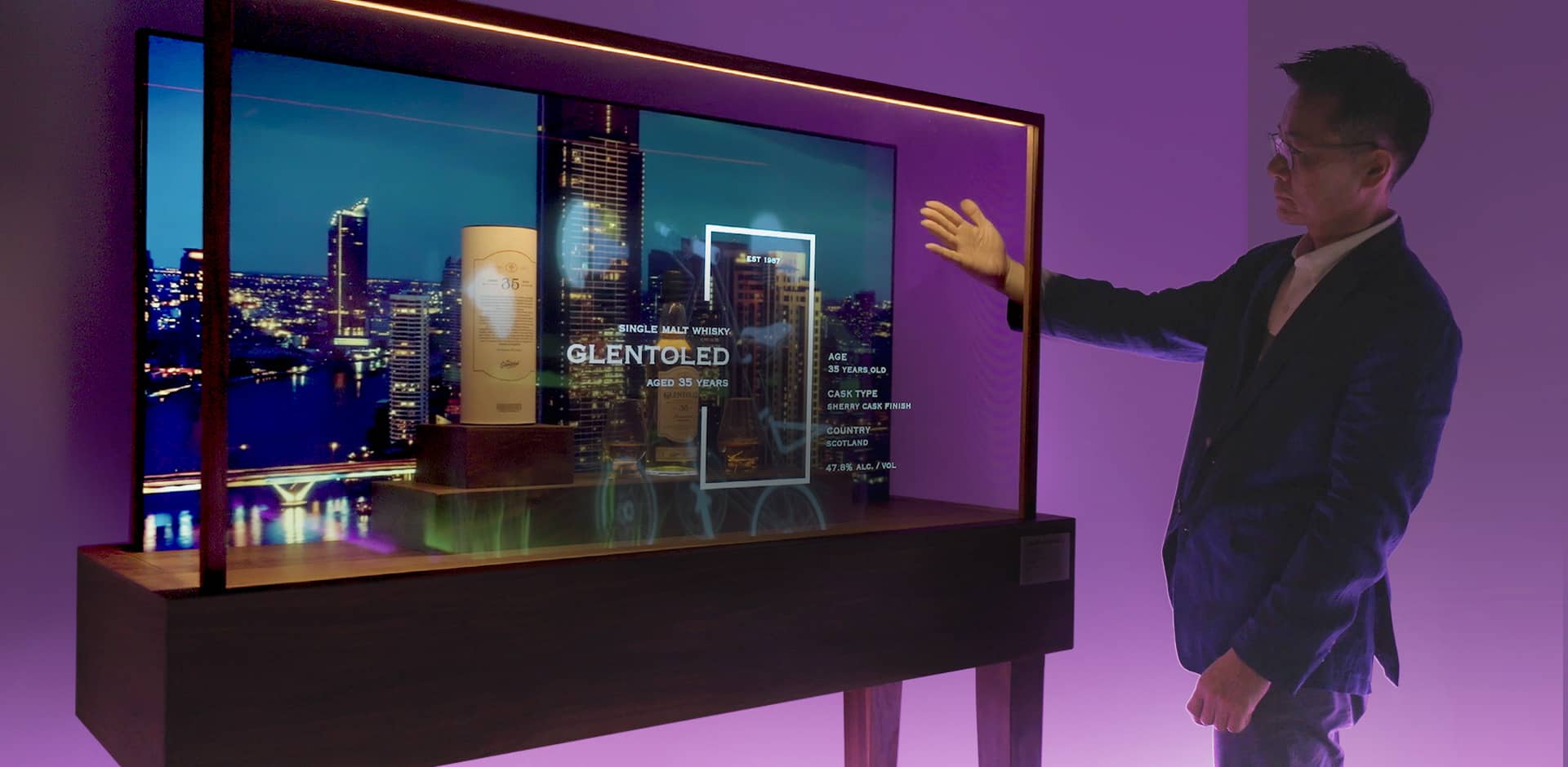 I've looked through LG's new transparent OLED TV and seen