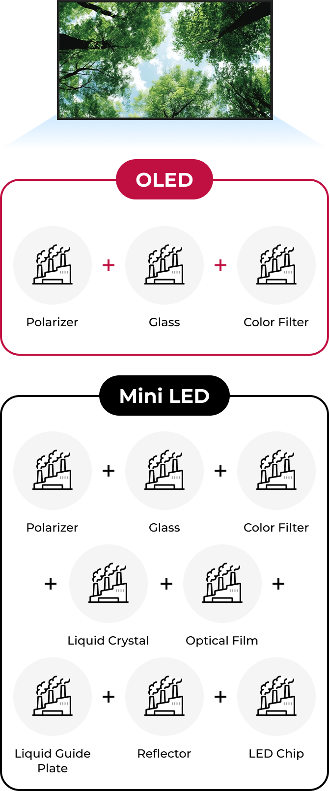 LED, Mini LED, QLED, OLEDWhat are these??